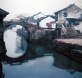 Paisaje de Jiangnan Watertown chino Chen Yifei